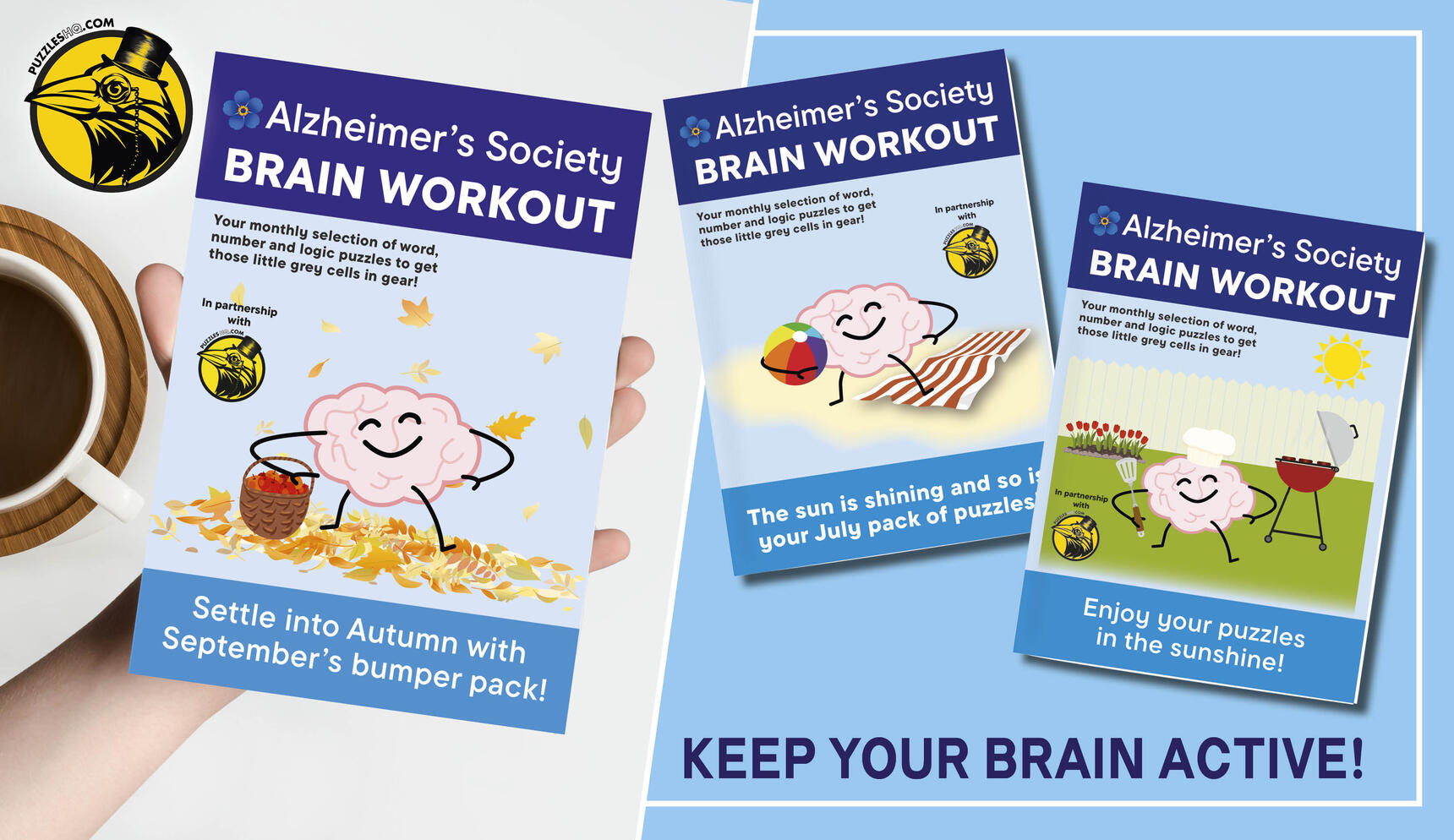Previous Brain Workout covers from past issues