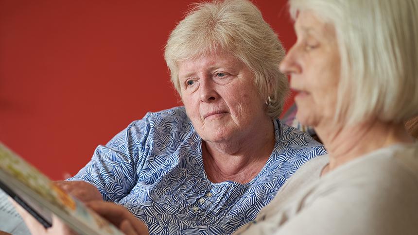 Chris Maddocks with her partner Heather.