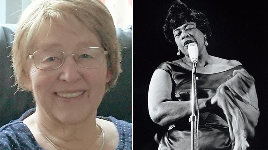 Sylvia Bouskill and her 'desert island' choice, Ella Fitzgerald