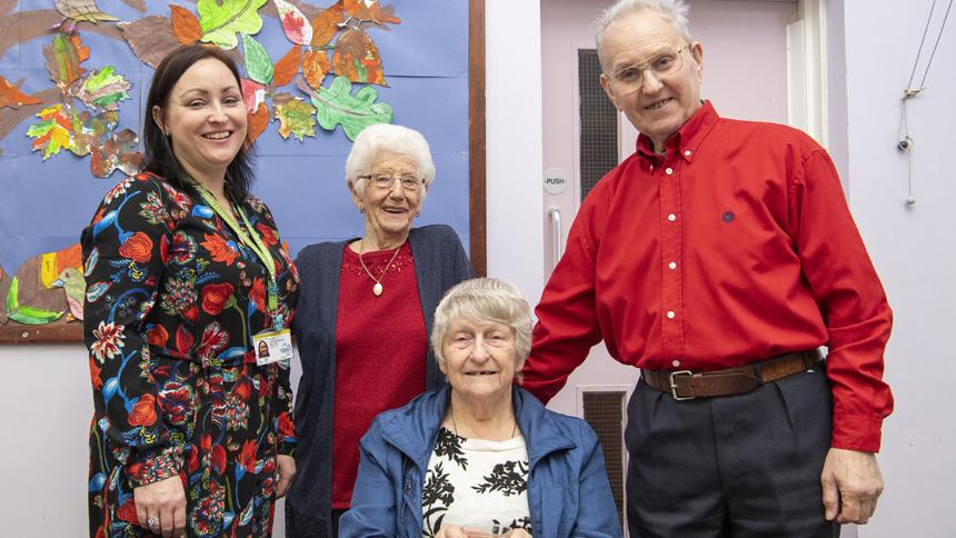 People with dementia at a Salvation Army lunch club in Rotherham