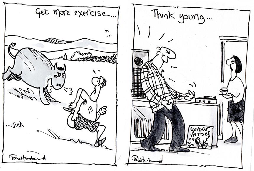 Get more exercise cartoon