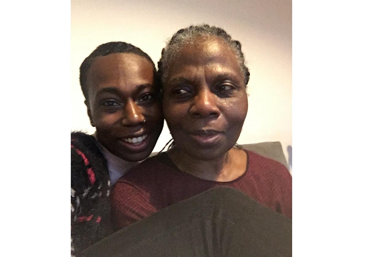 Selfie of Loretta with her Mum