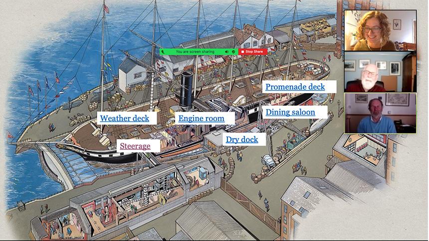 A screenshot of an SS Great Britain online session