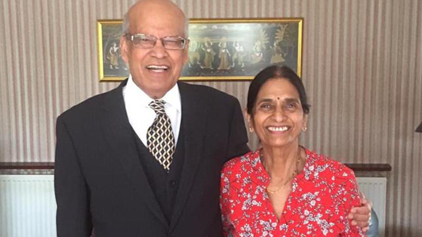 Mithlesh Mittal with her husband Shashi. 