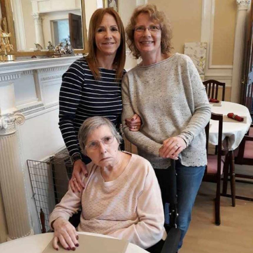 Vicki with her sister, Sally, and their mother, Margaret