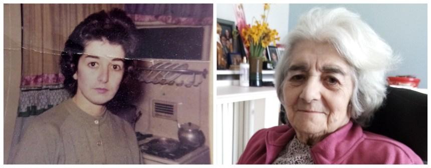 Two picture of Liliana, Annamaria's mother