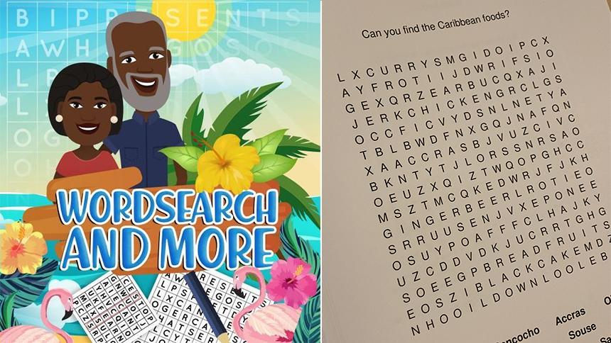 Wordsearch puzzles from the Black Dementia Company
