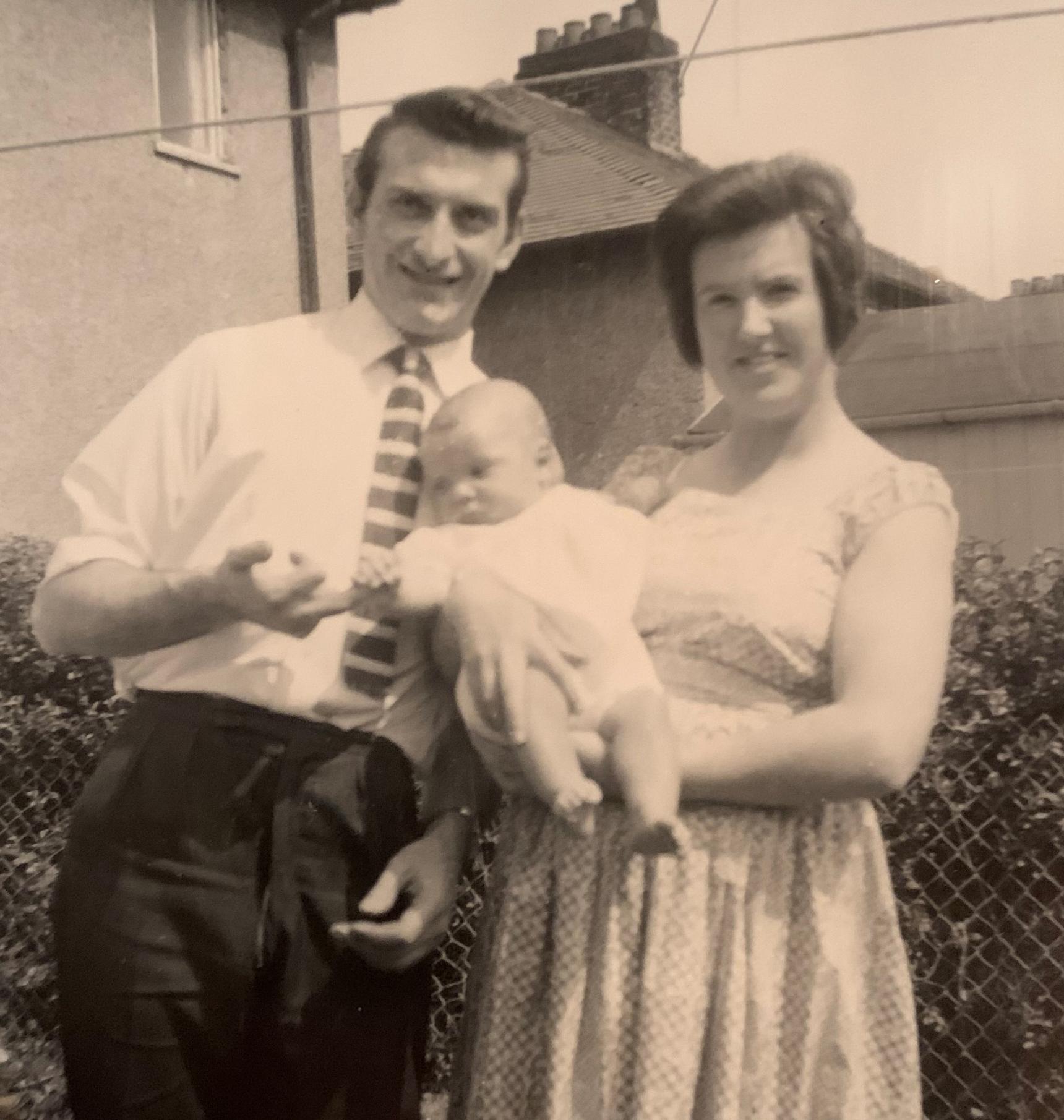 A younger John with his wife, and Tom's uncle as a baby