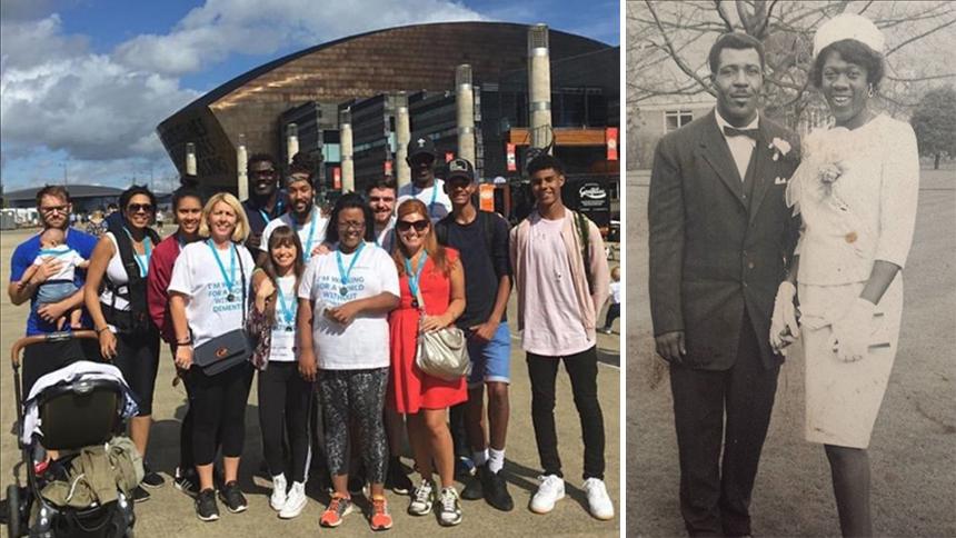 Faith walker and family, and her parents' wedding