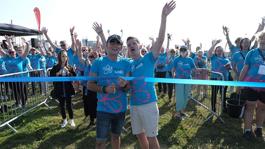 Jay and Andrew at Memory Walk Brighton 2021