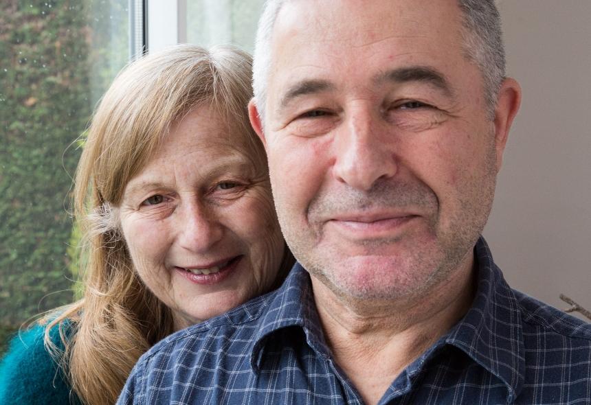 Trevor with his wife Yvonne