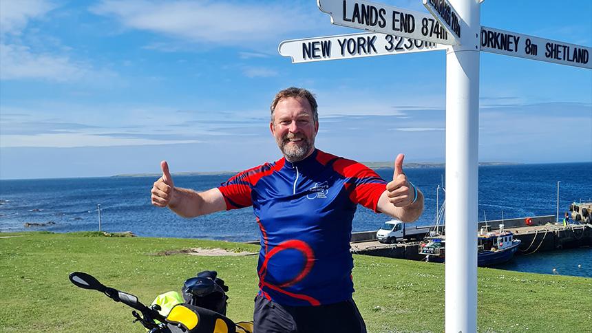 Marcus Watson at John o’ Groats 