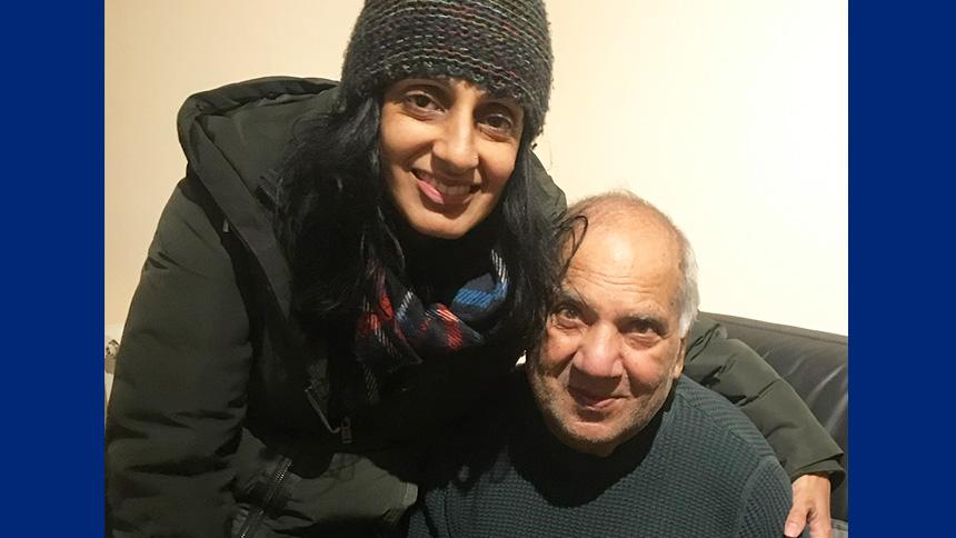Kash Khunkhuna and her late father-in-law