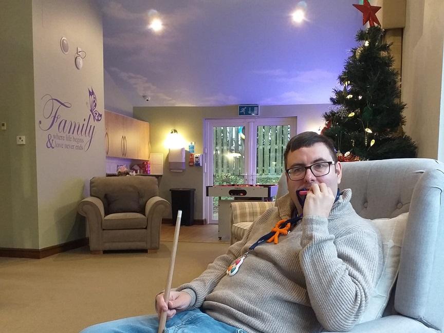 Mark is settling well in his care home
