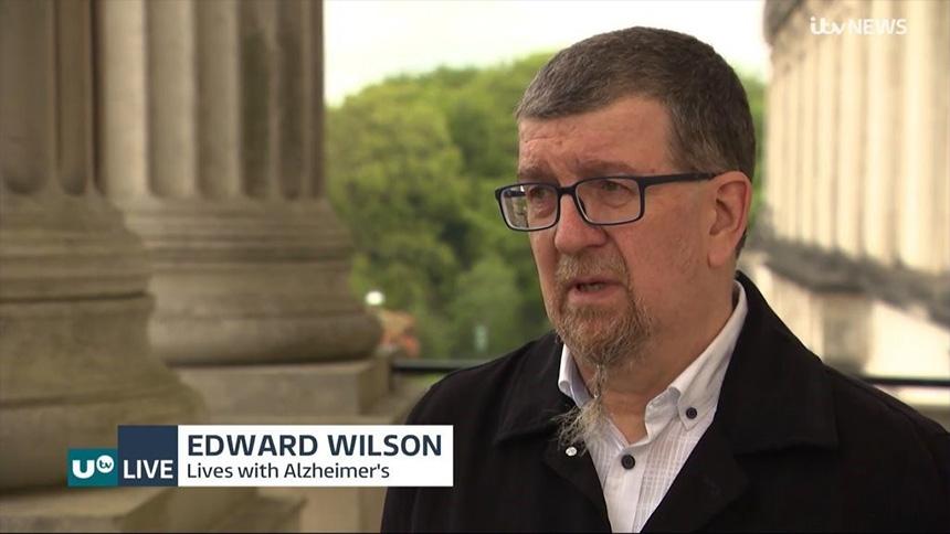 Edward Wilson speaking on TV