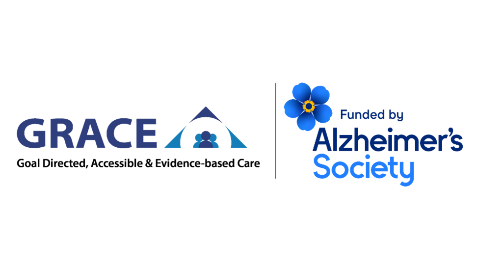 GRACE programme logo and Alzheimer's Society logo