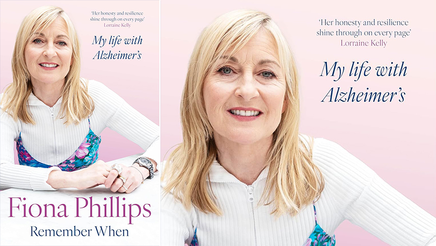 Front cover of Remember When. Fiona has mid length blonde hair and is wearing a white top