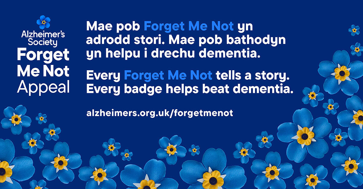 Forget Me Not Appeal 2026 LinkedIn image Welsh