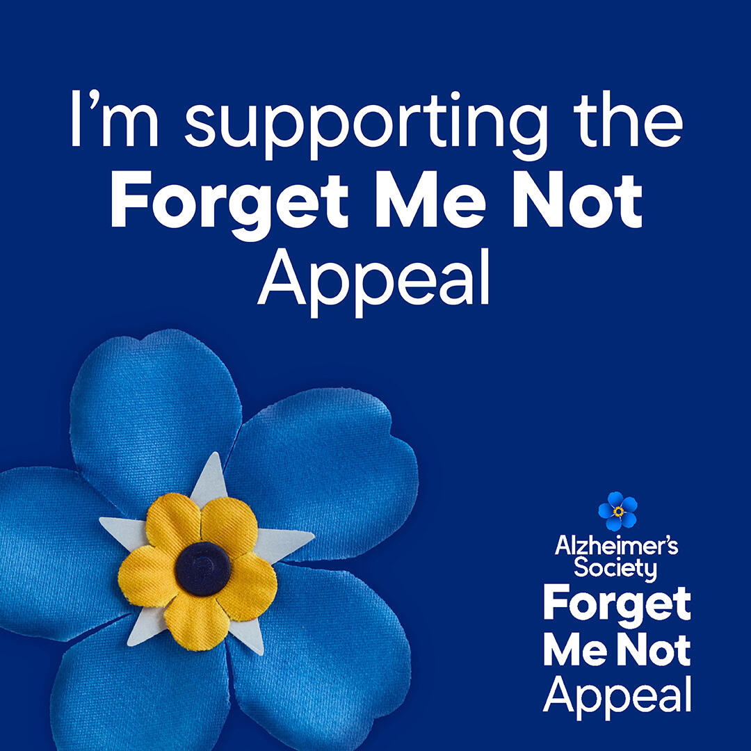 Forget Me Not Appeal 2026 Social media badge