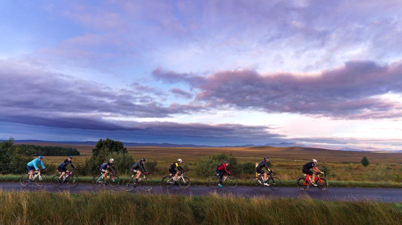 Ride Cymru cyclist over landscape