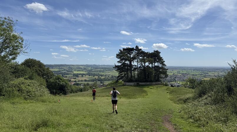 Cotswold UC Walkers up hill