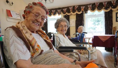 Residents in a care home