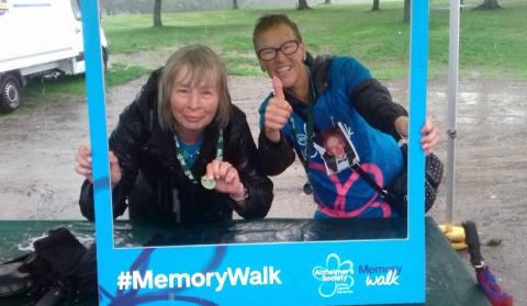 Jeanette taking part in Memory Walk