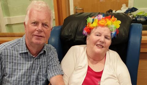 John and Lesley smiling