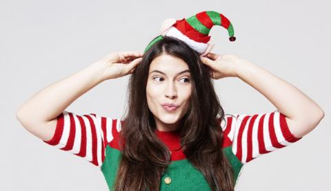 Girl Elf with Elf Hat