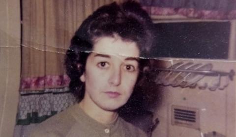 An old sepia picture of Annamaria's mother, Liliana