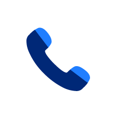 A circular icon of a phone on a white background.
