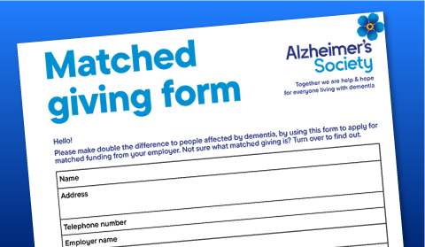 An example of a matched giving form