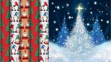 Christmas card and gift wrap