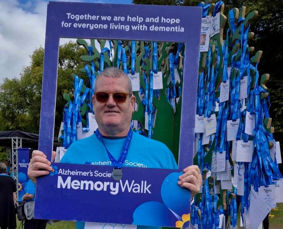 Leyton George at an Alzheimer's Society Memory Walk