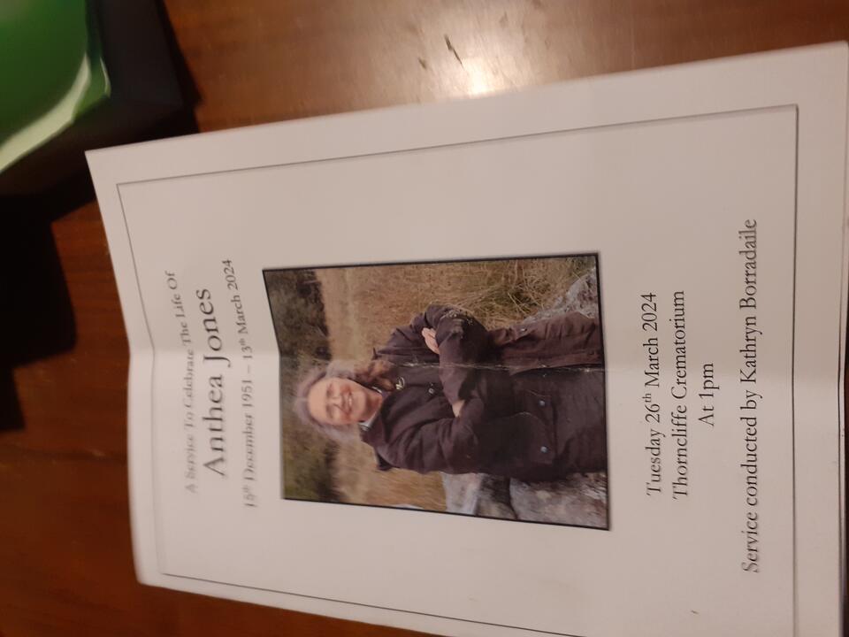 A funeral booklet