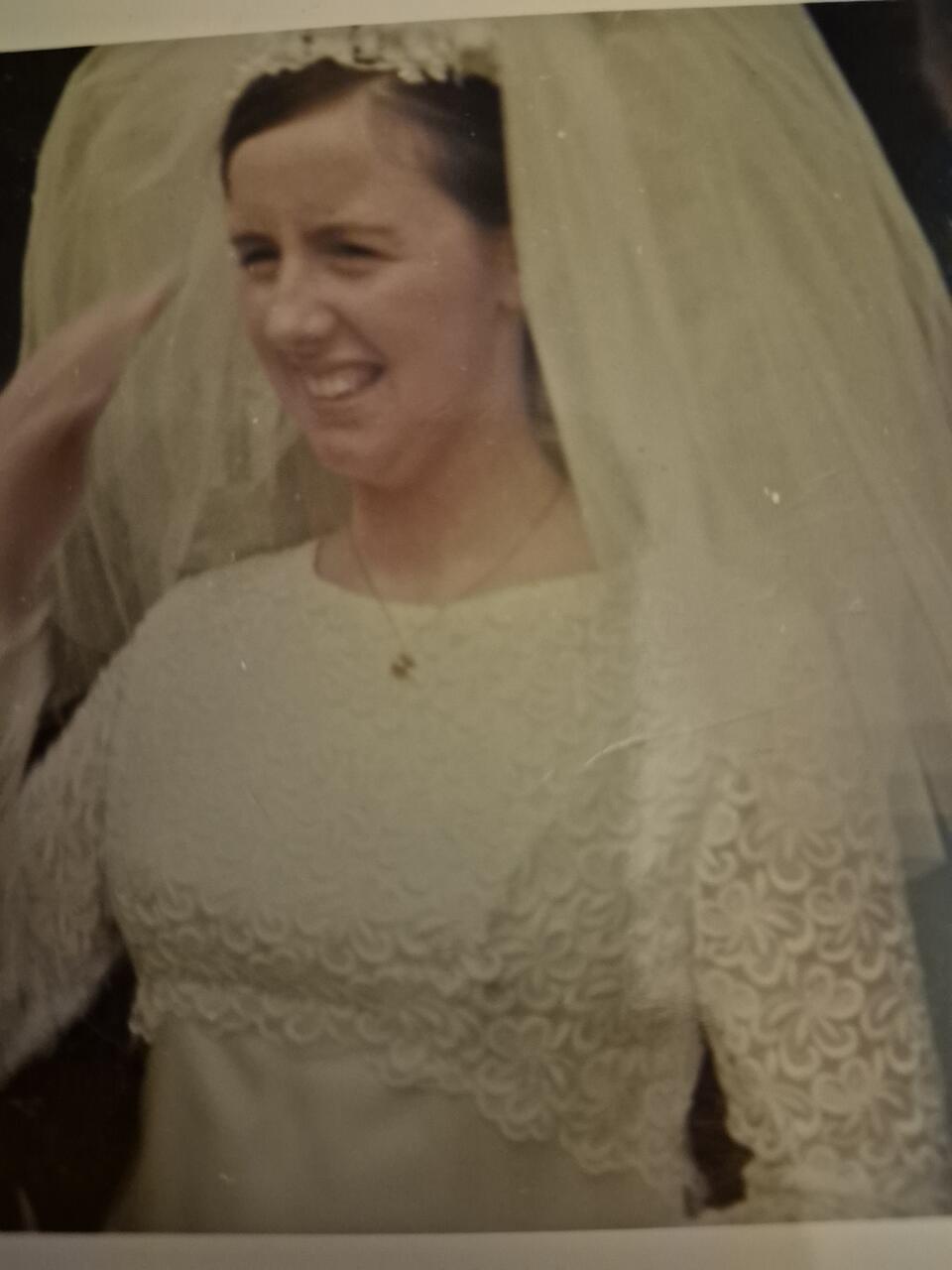 A smiling bride
