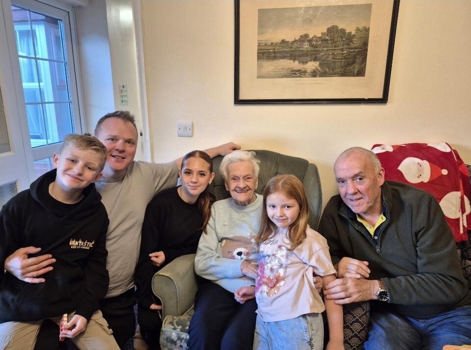 A family group photo