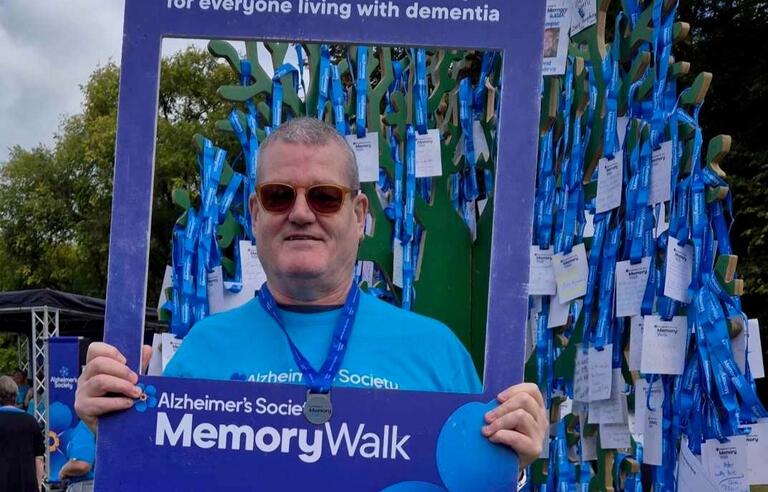 Leyton George at an Alzheimer's Society Memory Walk