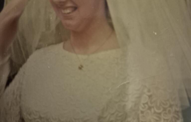 A smiling bride